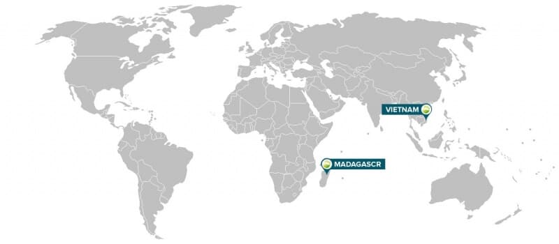 Product origin map